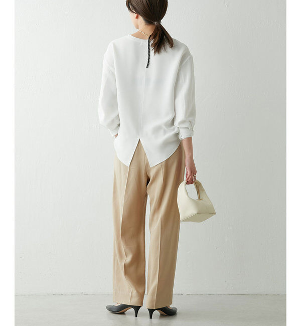  「【新色登場！】バックスリットブラウスT」|シャツ・ブラウス|