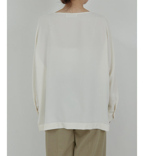  「バックサテンヘムブラウス」|シャツ・ブラウス|