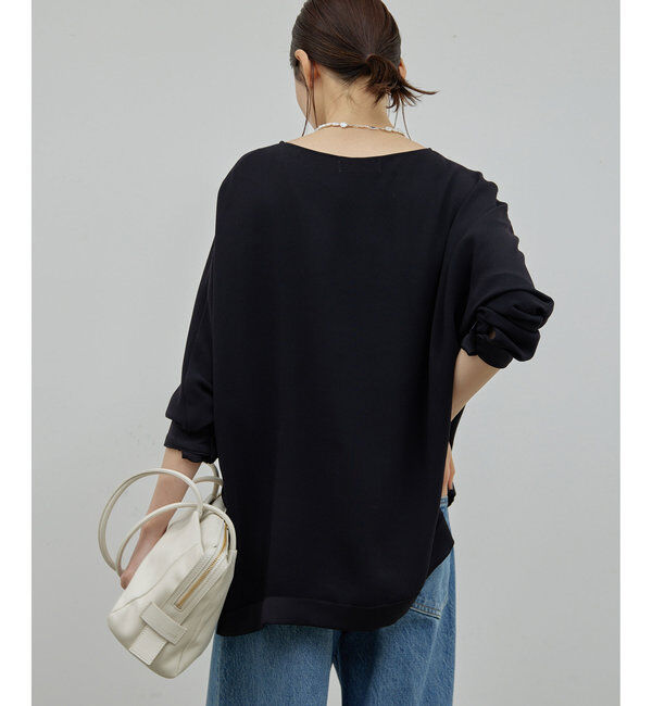  「バックサテンヘムブラウス」|シャツ・ブラウス|