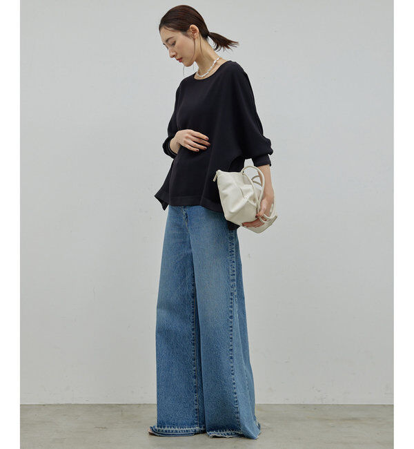  「バックサテンヘムブラウス」|シャツ・ブラウス|