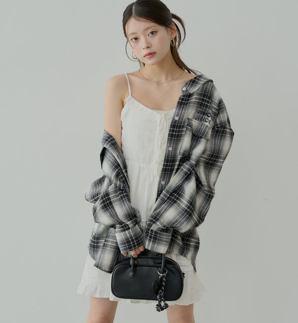  「【WEB限定6色展開】2WAYオーバーチェックシャツ」|シャツ・ブラウス|