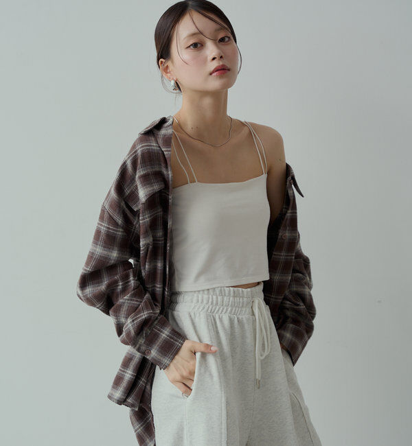  「【WEB限定6色展開】2WAYオーバーチェックシャツ」|シャツ・ブラウス|