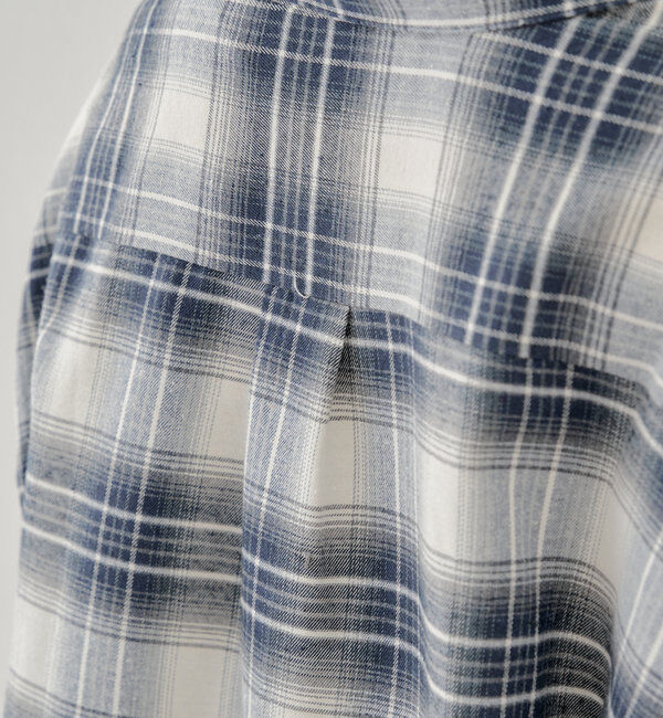  「【WEB限定6色展開】2WAYオーバーチェックシャツ」|シャツ・ブラウス|