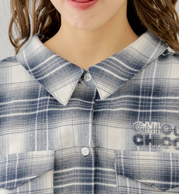  「【WEB限定6色展開】2WAYオーバーチェックシャツ」|シャツ・ブラウス|