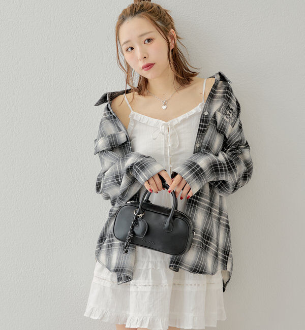  「【WEB限定6色展開】2WAYオーバーチェックシャツ」|シャツ・ブラウス|