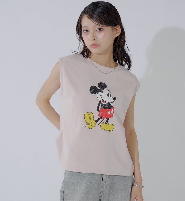  「ミッキーノースリフレンチT」|Tシャツ・カットソー|