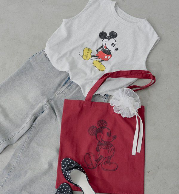 「ミッキーノースリフレンチT」|Tシャツ・カットソー|