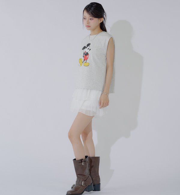  「ミッキーノースリフレンチT」|Tシャツ・カットソー|