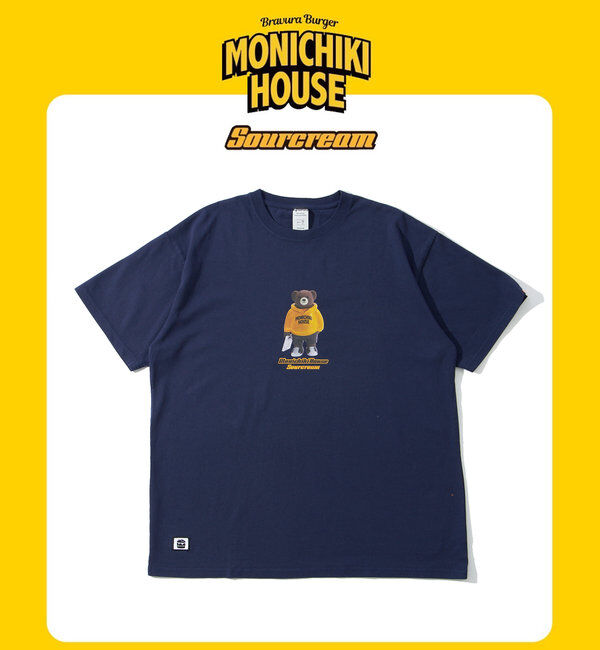  「MONICHIKI HOUSE &times; SOUR CREAM ベアーTEE」|Tシャツ・カットソー|