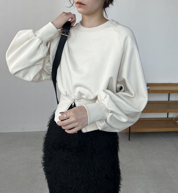  「裾ZIPスウェット」|Tシャツ・カットソー|