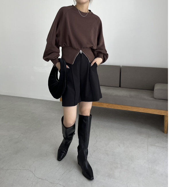  「裾ZIPスウェット」|Tシャツ・カットソー|