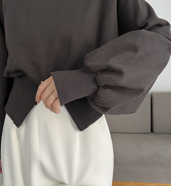  「裾ZIPスウェット」|Tシャツ・カットソー|