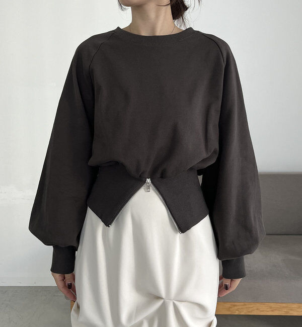  「裾ZIPスウェット」|Tシャツ・カットソー|