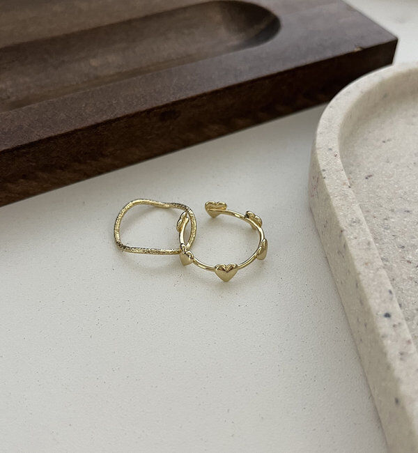  「〈GOLDY/ゴールディ〉2SETハートリング」|リング|