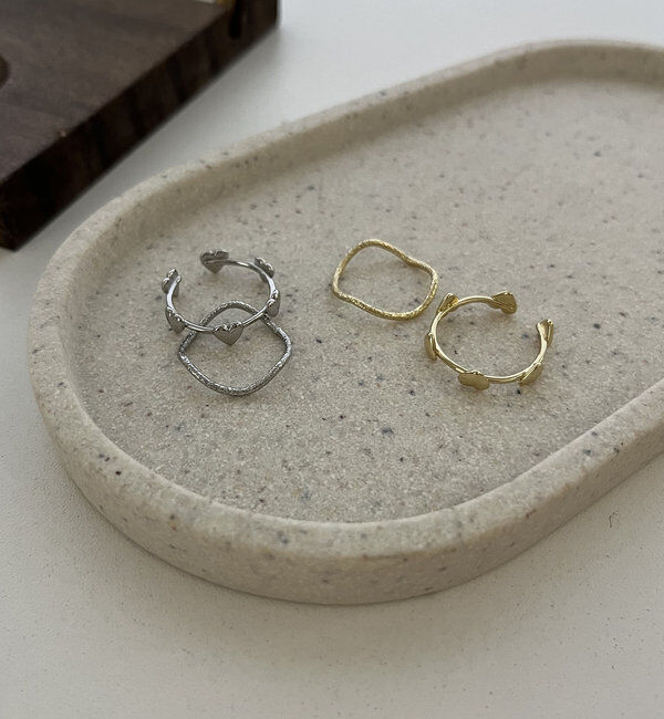  「〈GOLDY/ゴールディ〉2SETハートリング」|リング|シルバー