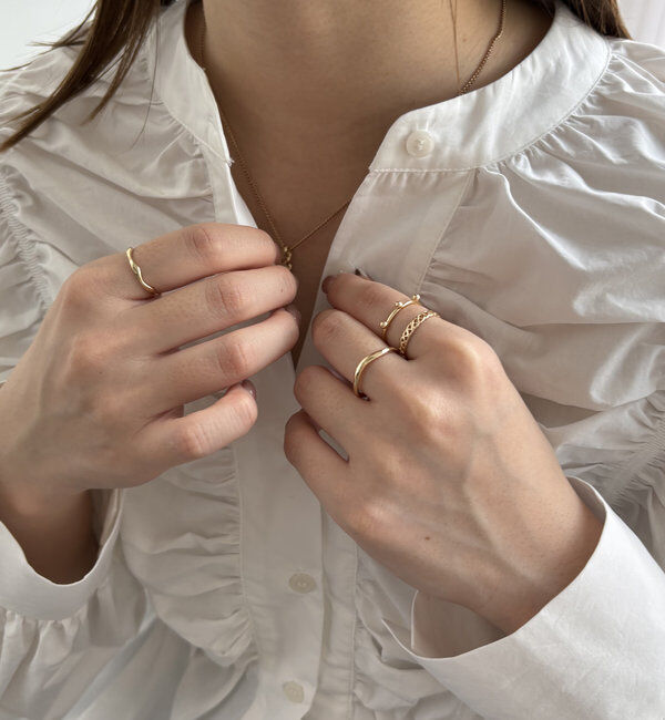  「〈GOLDY/ゴールディ〉4SETスキンリング」|リング|