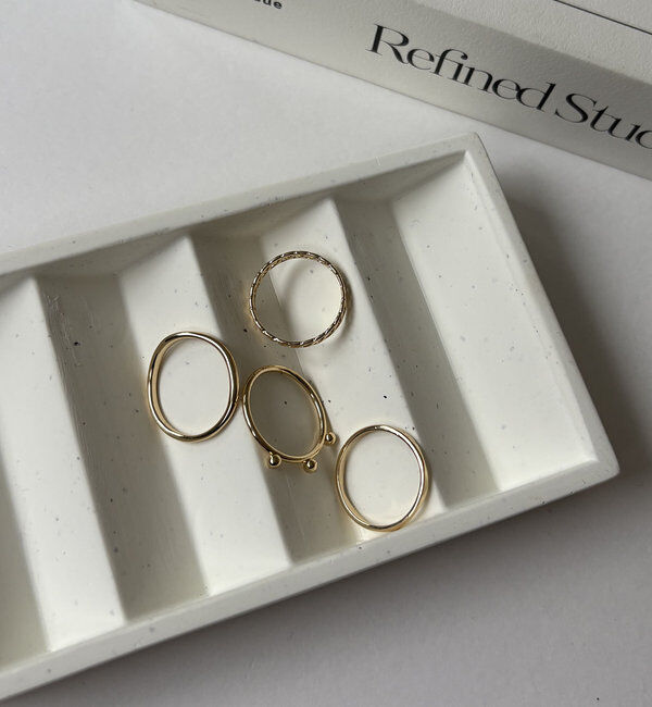  「〈GOLDY/ゴールディ〉4SETスキンリング」|リング|