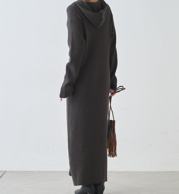  「フーデットジップワンピース」|ワンピース|