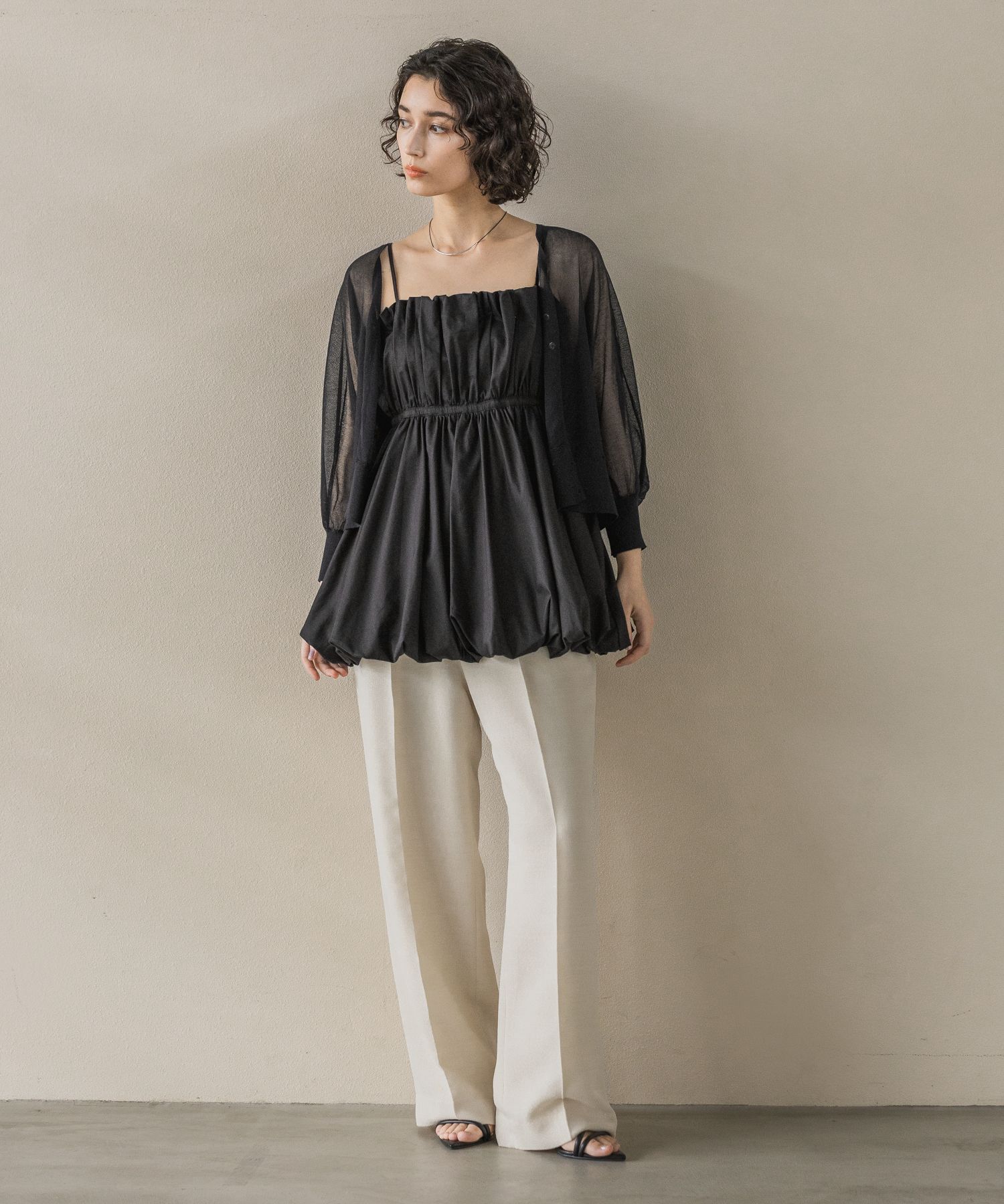 A part by 「メッシュストレートパンツ」|スラックス|