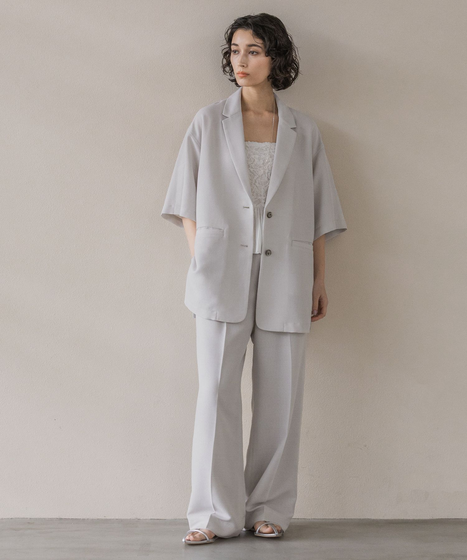 A part by 「メッシュストレートパンツ」|スラックス|