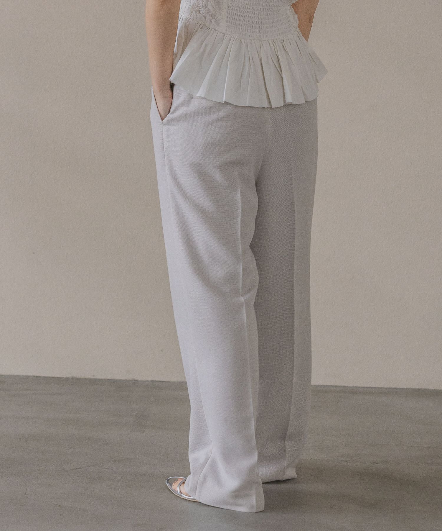 A part by 「メッシュストレートパンツ」|スラックス|