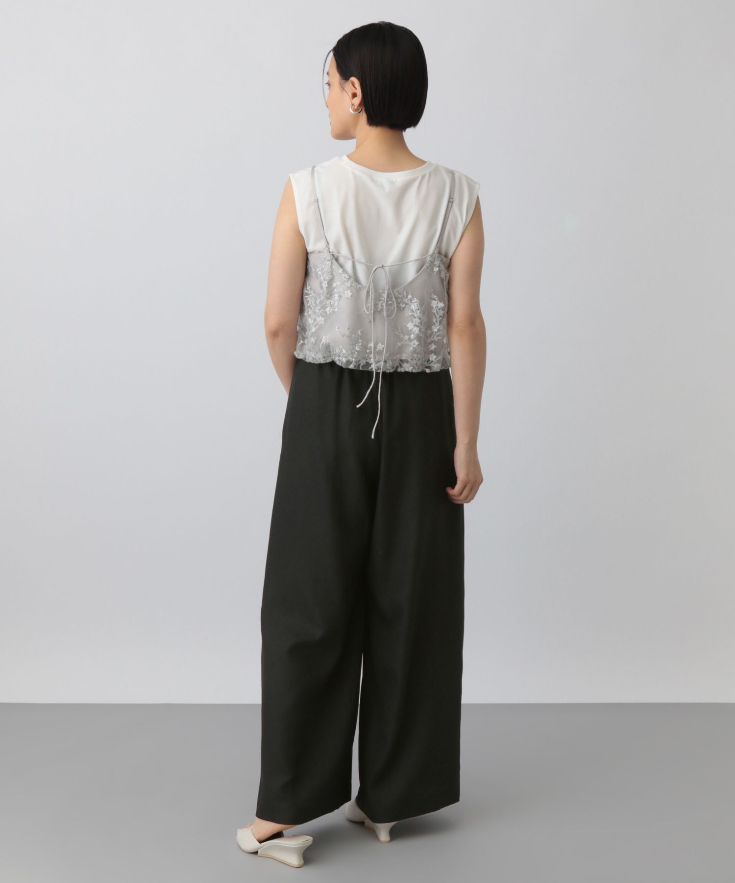 A part by 「ベルトツキワイドパンツ」|スラックス|