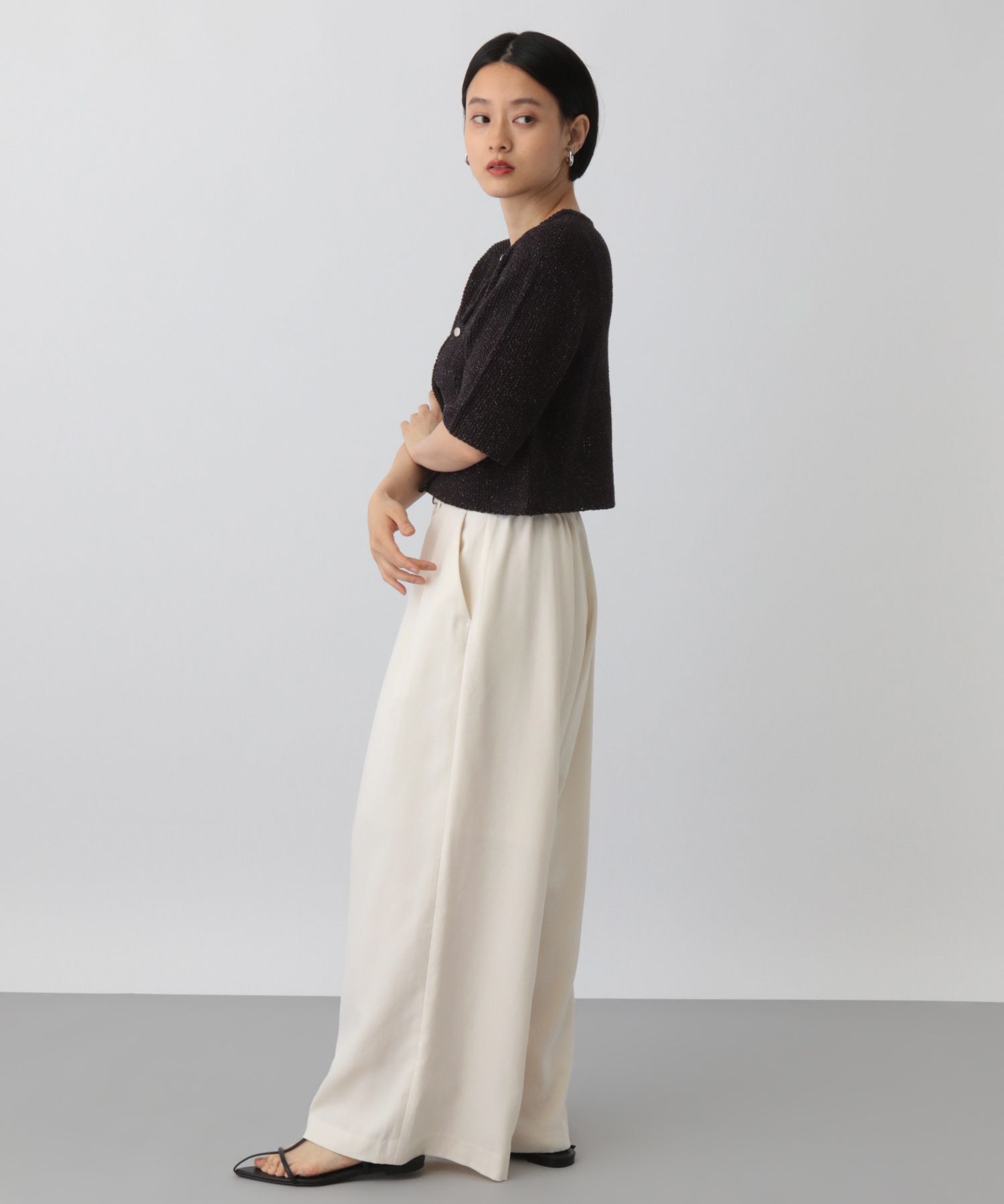 A part by 「ベルトツキワイドパンツ」|スラックス|