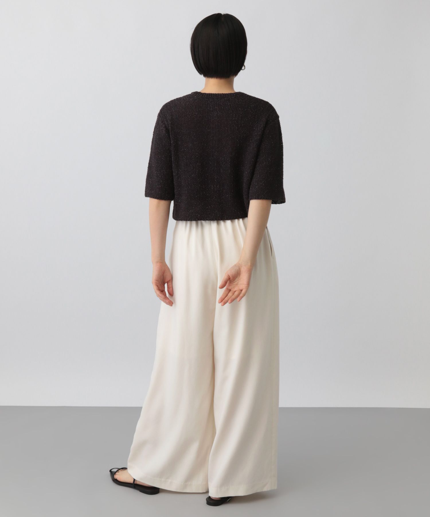 A part by 「ベルトツキワイドパンツ」|スラックス|