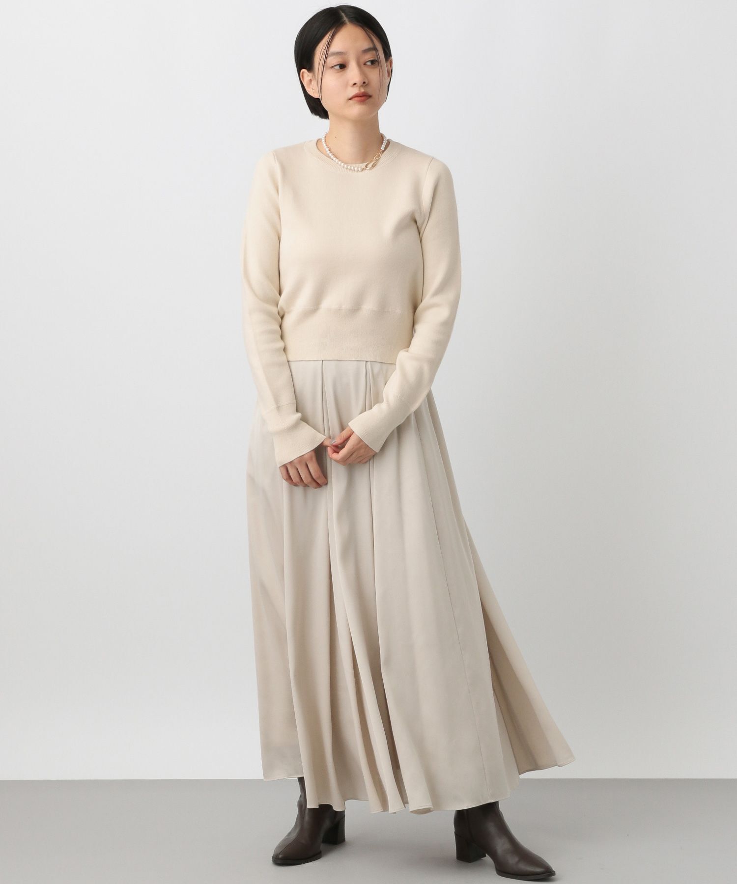 A part by 「カシミヤライクコットンショートプルオーバー」|ニット・セーター|