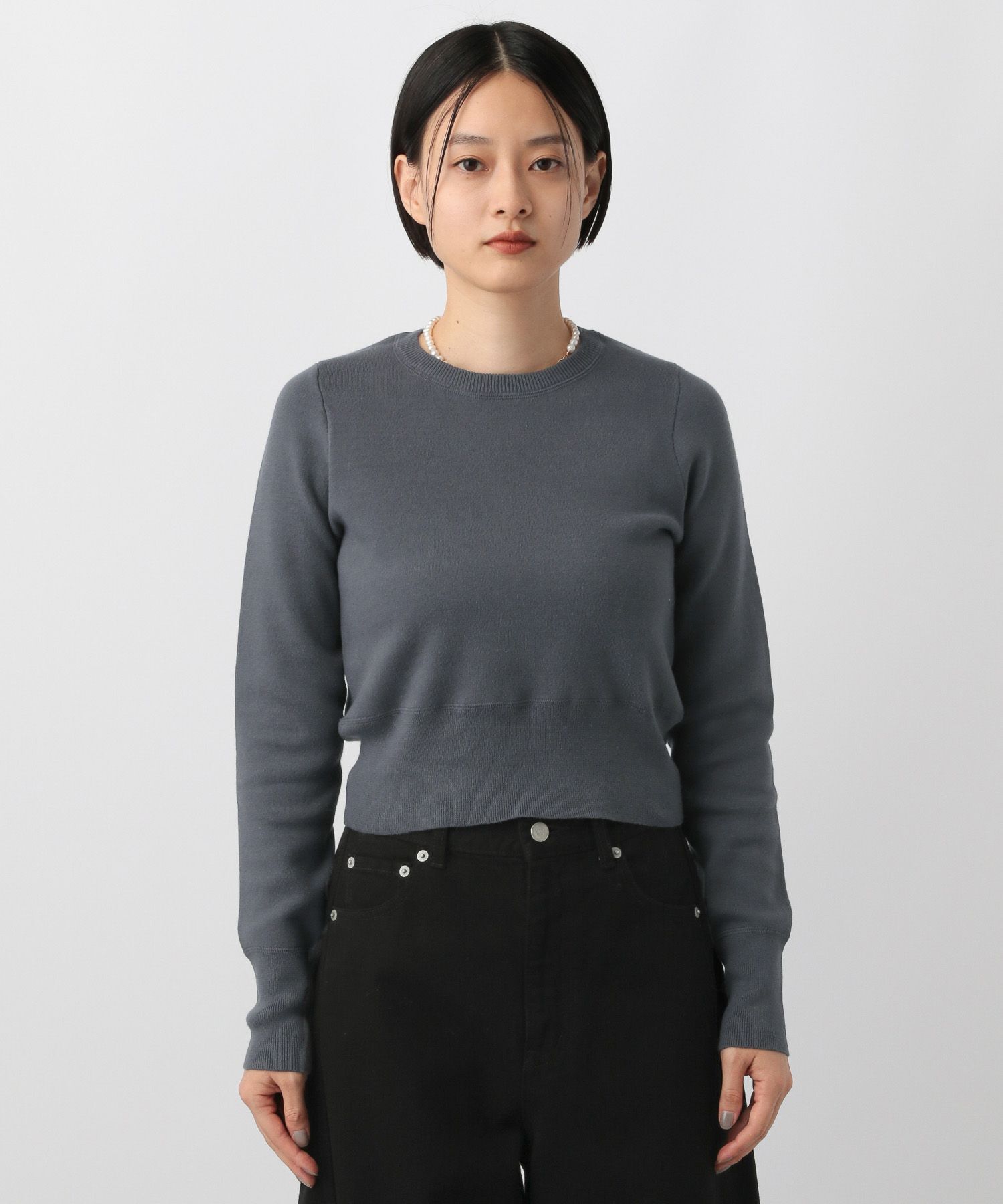 A part by 「カシミヤライクコットンショートプルオーバー」|ニット・セーター|