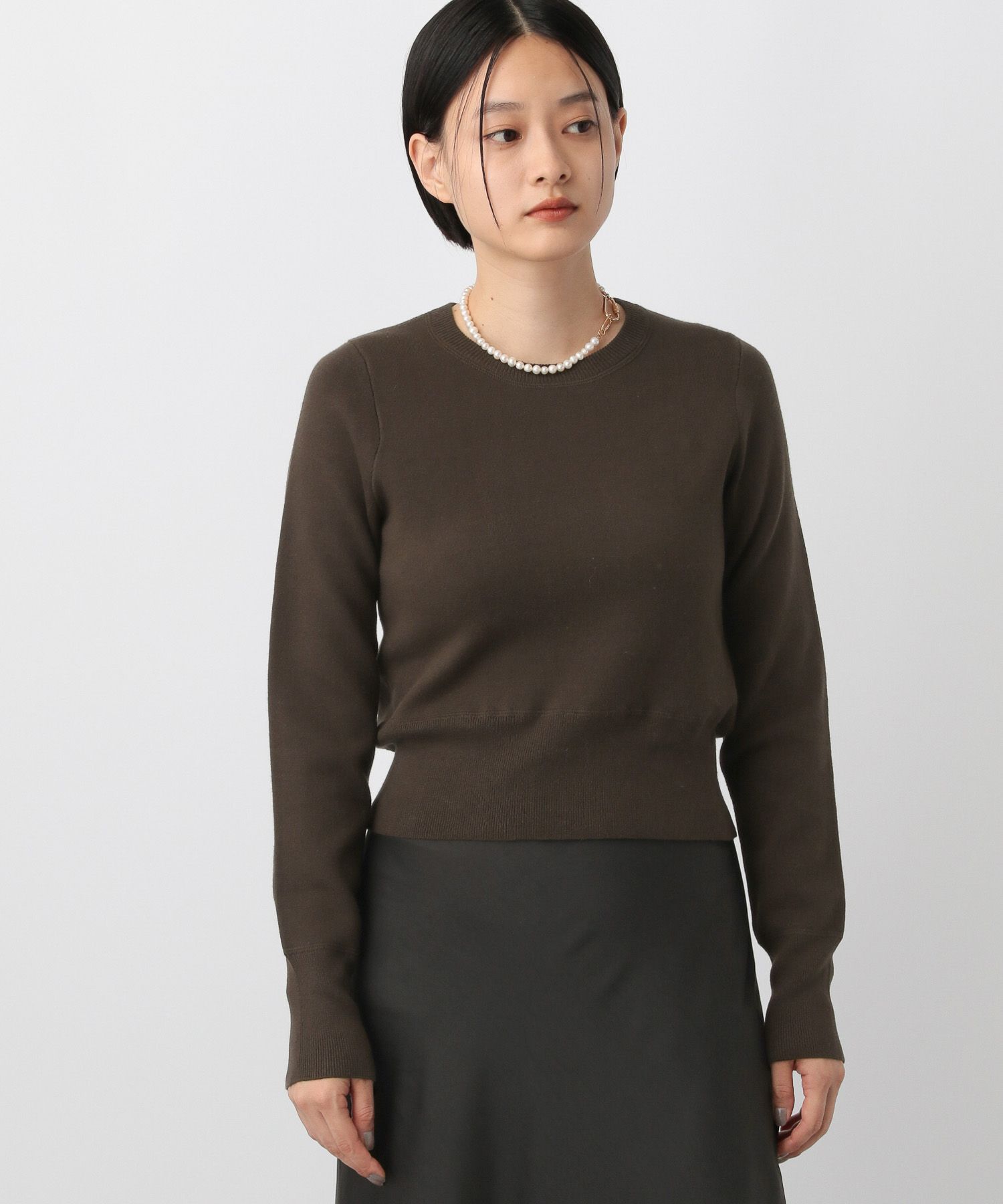 A part by 「カシミヤライクコットンショートプルオーバー」|ニット・セーター|