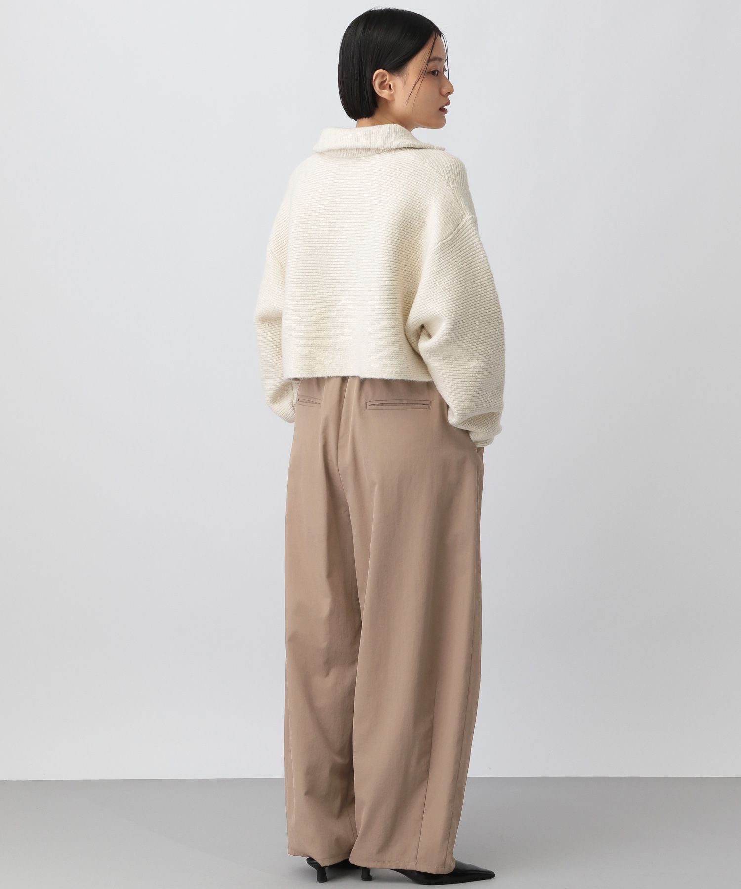 A part by 「ラメエリZIPカーディガン」|ニット・セーター|