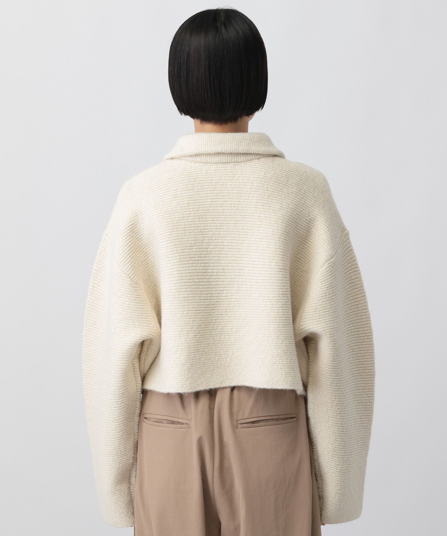 A part by 「ラメエリZIPカーディガン」|ニット・セーター|