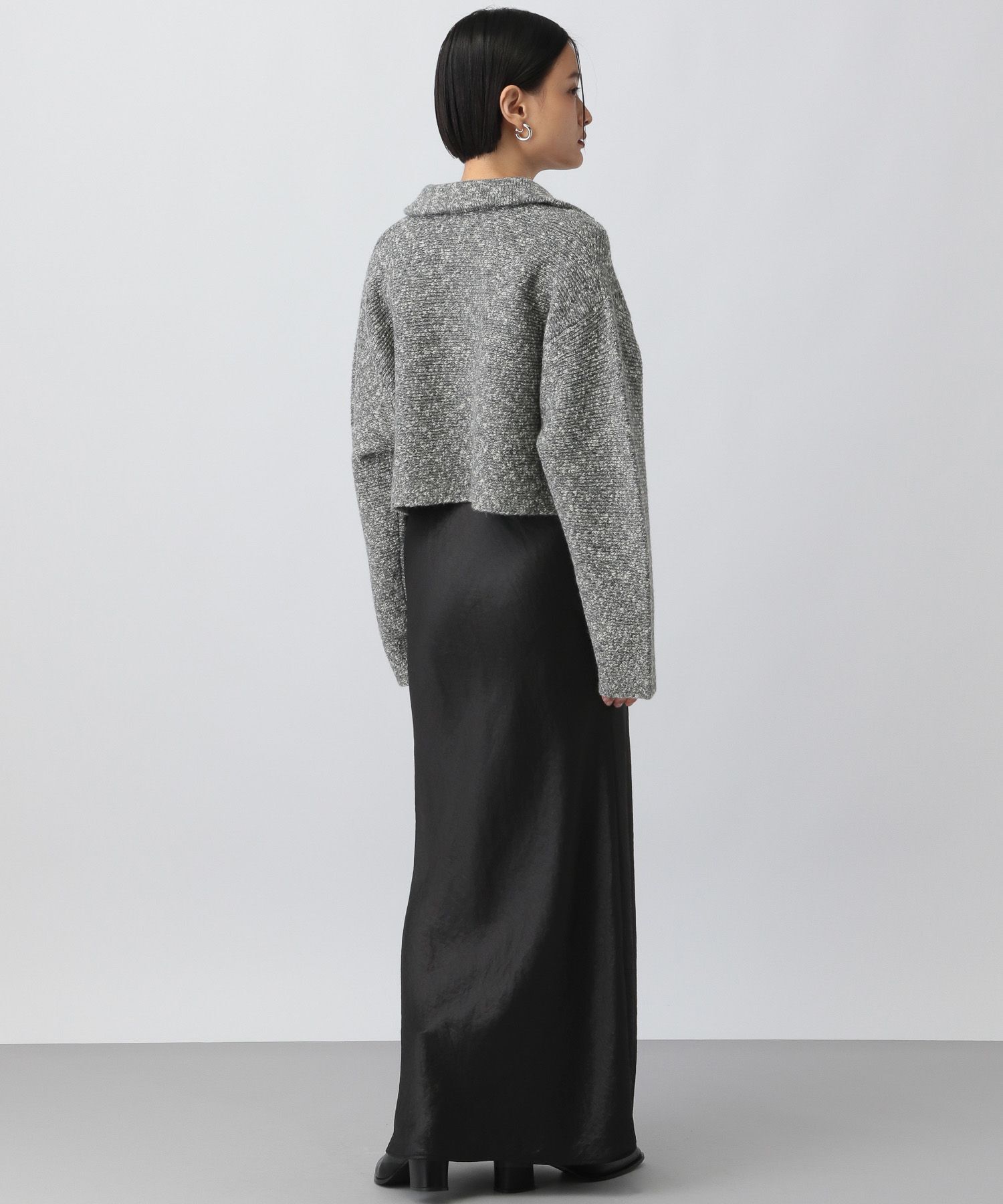 A part by 「ラメエリZIPカーディガン」|ニット・セーター|