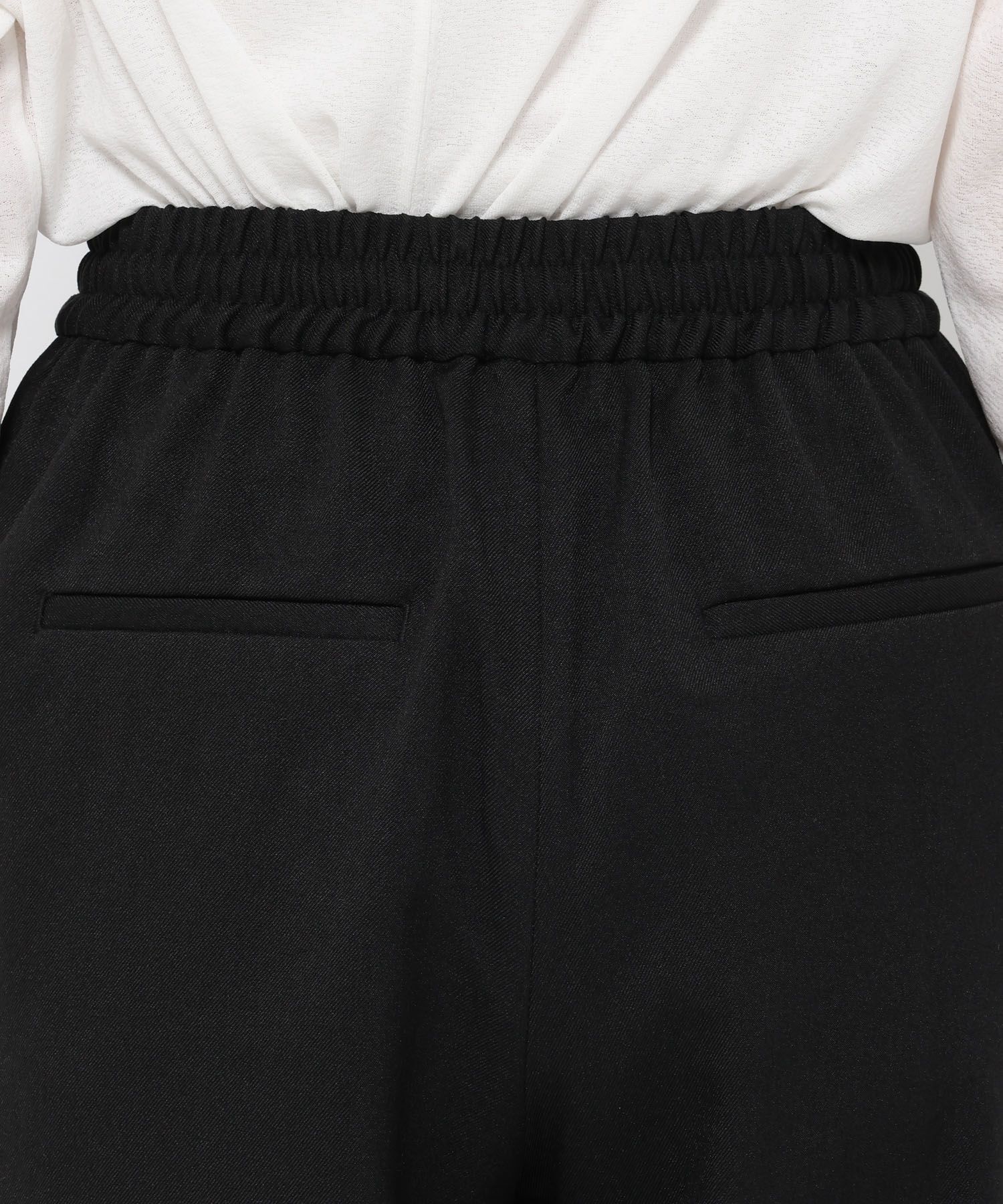 LOWRYS FARM「ウールライクイージーパンツ」|チノ|