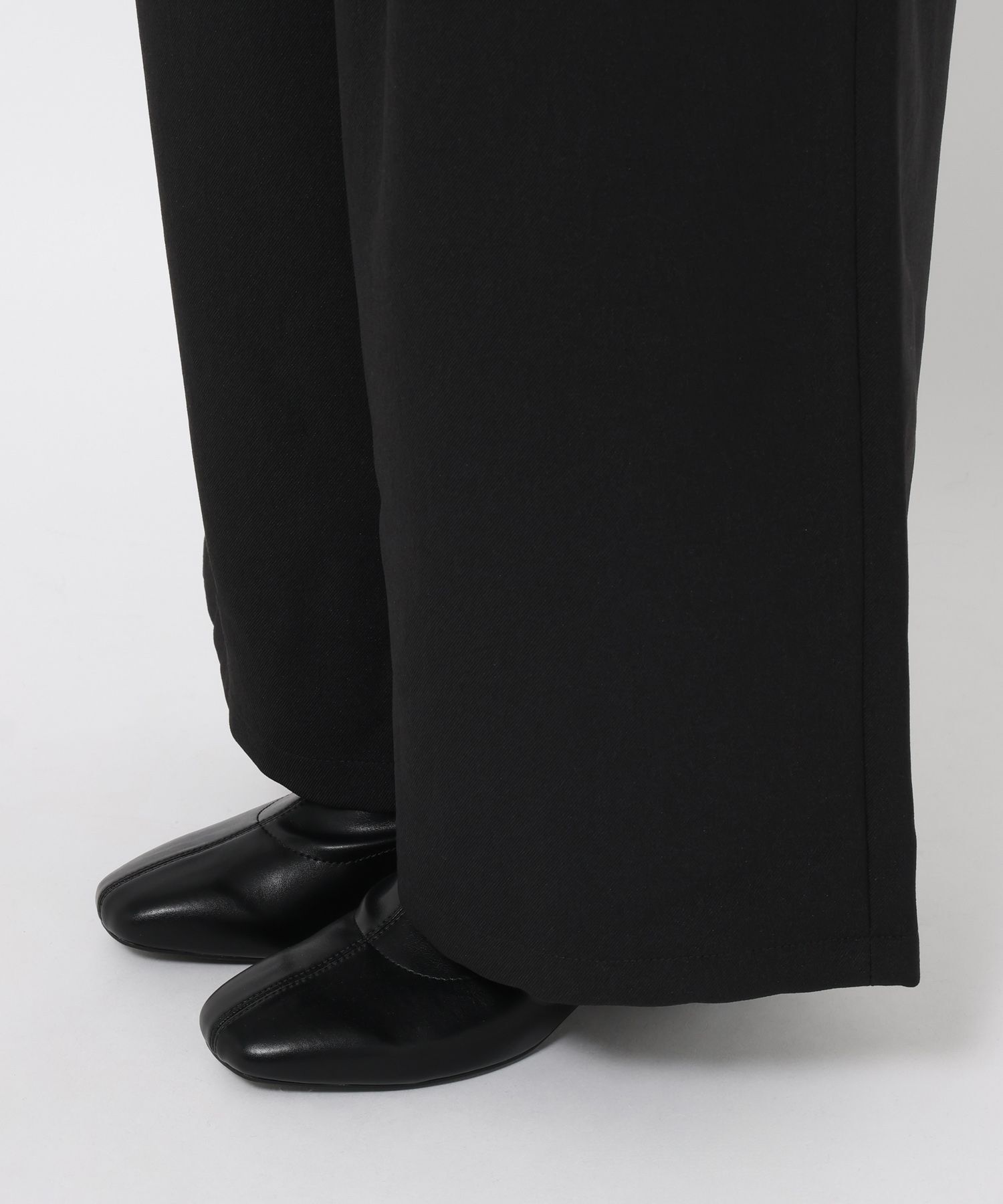 LOWRYS FARM「ウールライクイージーパンツ」|チノ|