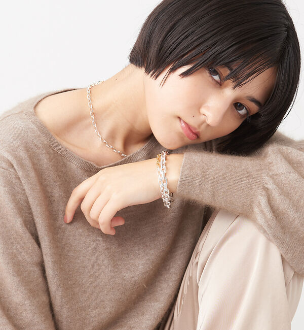 collex「【Lemme./レム】thin chain bracelet シルバー」|ブレスレット・バングル|