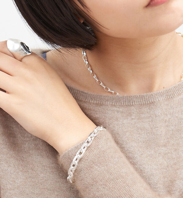 collex「【Lemme./レム】thin chain bracelet シルバー」|ブレスレット・バングル|