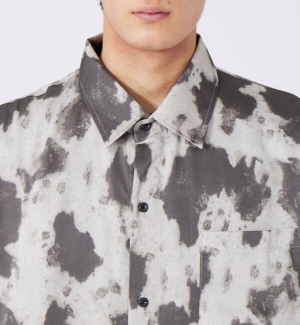 ABAHOUSE「総柄プリント ビッグシルエット とろみシャツ」|シャツ・ブラウス|