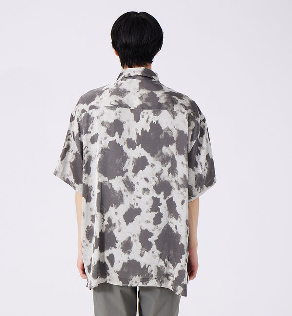 ABAHOUSE「総柄プリント ビッグシルエット とろみシャツ」|シャツ・ブラウス|