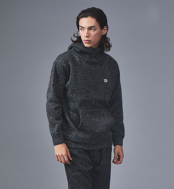 ABAHOUSE「【JEMORGAN/ジェーイーモーガン】ニットフリースパーカJD669-524」|パーカー|チャコールグレー