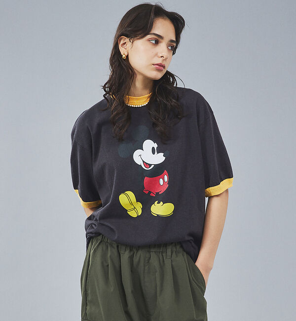 ABAHOUSE「【PENNYS / ペニーズ】VINTAGE mickey / minie /」|Tシャツ・カットソー|ブラック