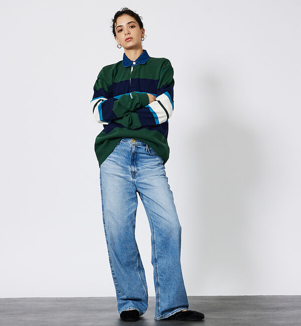 ABAHOUSE「【BARBARIAN/バーバリアン】クラシック ラガーシャツ-NEW FIT-B」|Tシャツ・カットソー|