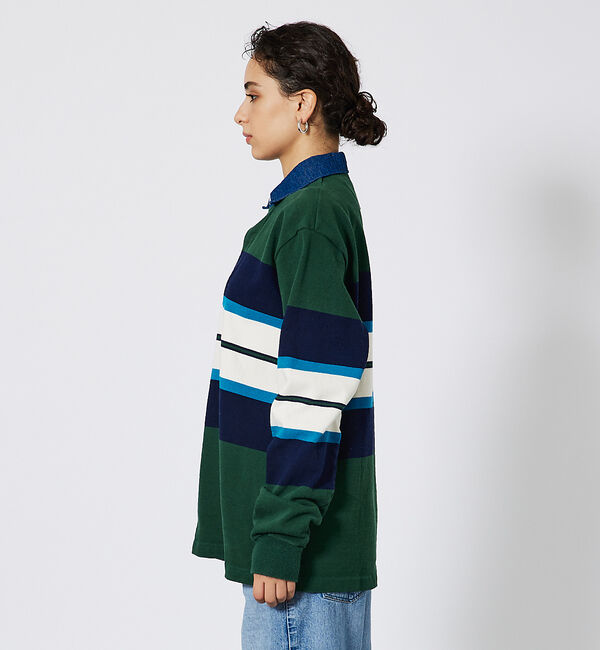 ABAHOUSE「【BARBARIAN/バーバリアン】クラシック ラガーシャツ-NEW FIT-B」|Tシャツ・カットソー|