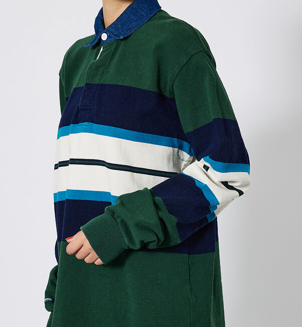 ABAHOUSE「【BARBARIAN/バーバリアン】クラシック ラガーシャツ-NEW FIT-B」|Tシャツ・カットソー|