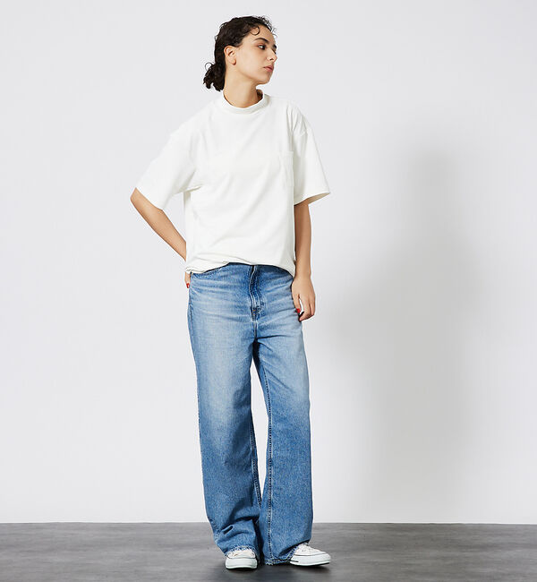 ABAHOUSE「MOCK-NECK TEE/モックネックTシャツ」|Tシャツ・カットソー|