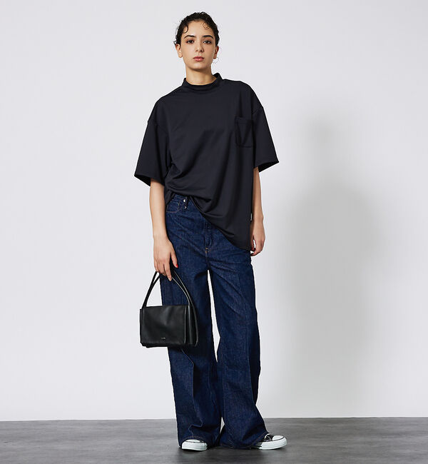 ABAHOUSE「MOCK-NECK TEE/モックネックTシャツ」|Tシャツ・カットソー|
