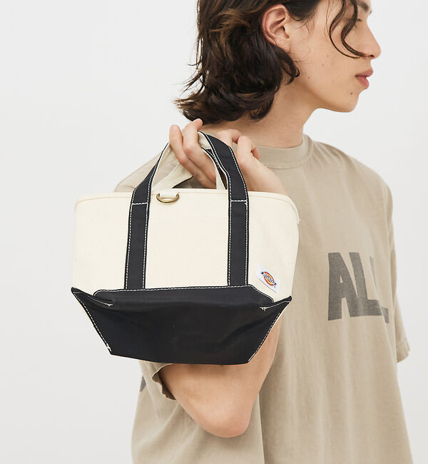 ABAHOUSE「【DICKIES/ディッキーズ】AUTHENTIC CANVAS TOTE  X」|トートバッグ|ブラック