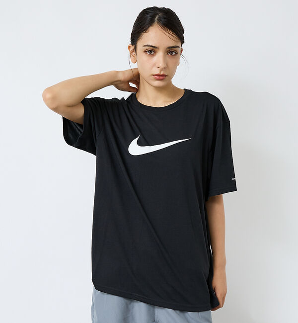 ABAHOUSE「【NIKE/ナイキ】水陸両用 半袖ラッシュガード/Tシャツ UVケア コットンラ」|Tシャツ・カットソー|ブラック