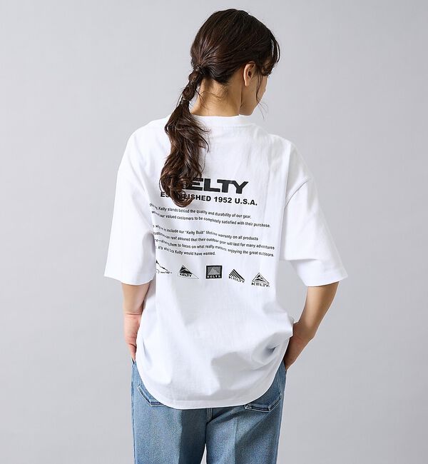 ABAHOUSE「【KELTY / ケルティ】Back History logo T-Shirt」|Tシャツ・カットソー|ホワイト
